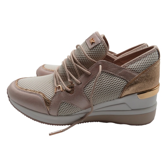 Michael Kors SCOUT Trainer Leather & Mesh Sneaker - Picture 4 of 7